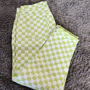 Checkered jeans